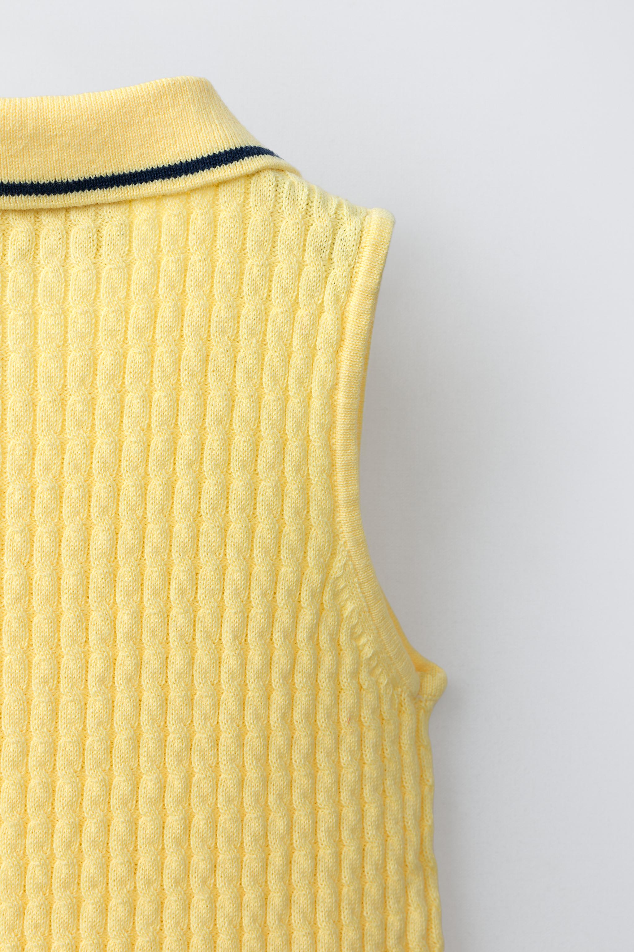 PENN © CABLE KNIT POLO TOP