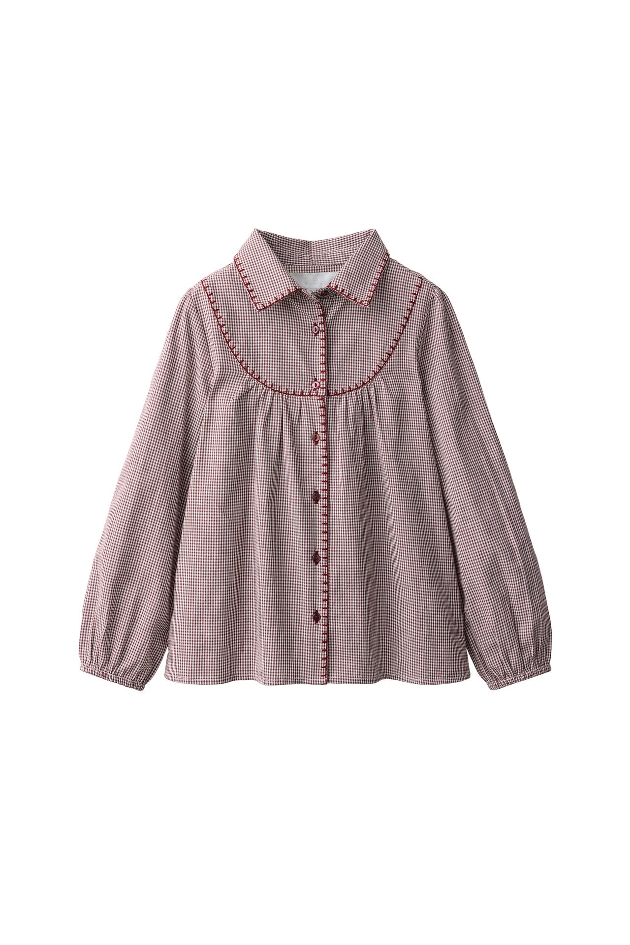 CHECK TOPSTITCH SHIRT