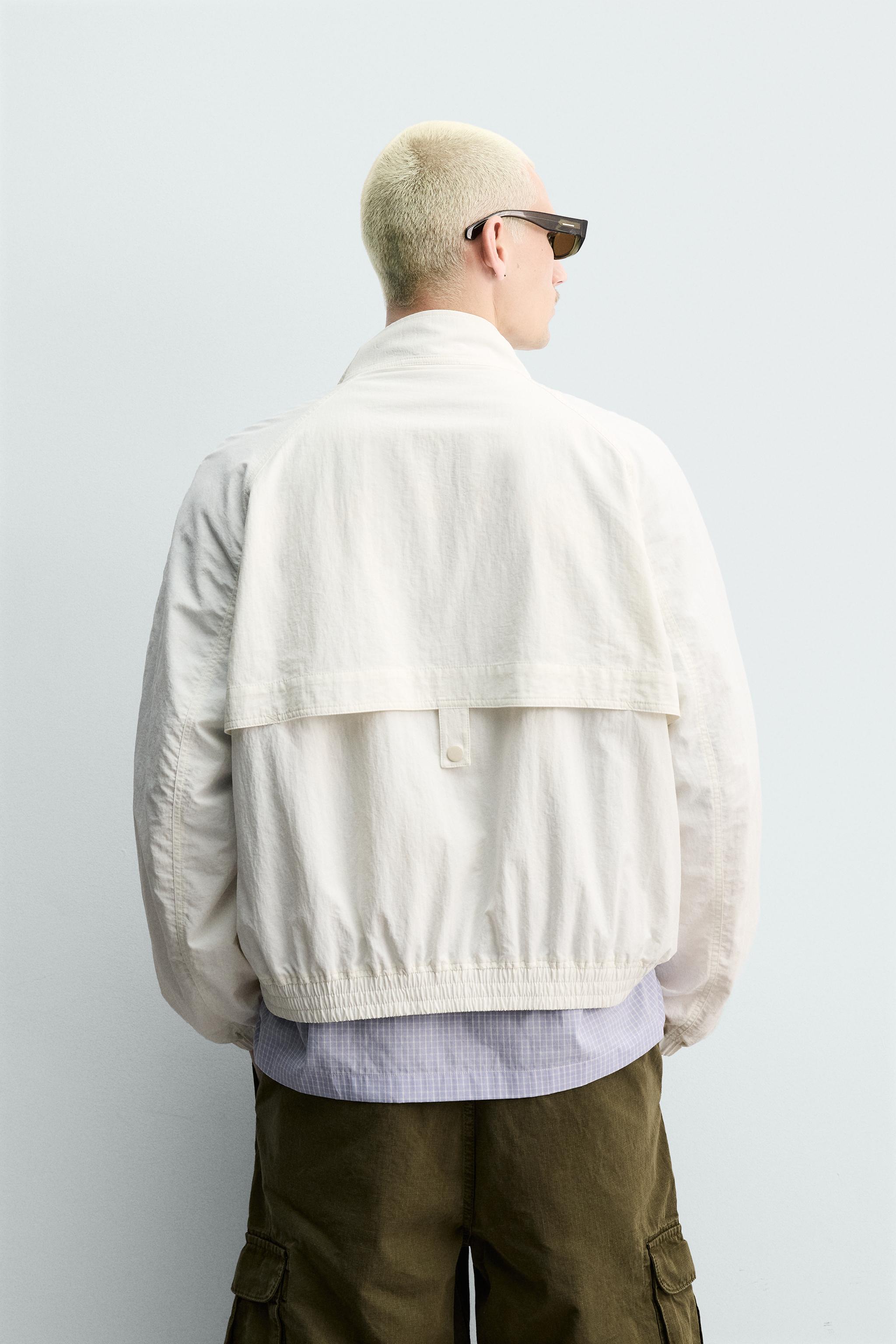RELAXED FIT TECHNICAL JACKET - Ecru | ZARA United States