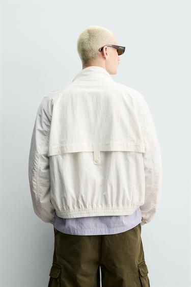 BLOUSON TECHNIQUE RELAXED FIT - Écru de Zara - Image 2