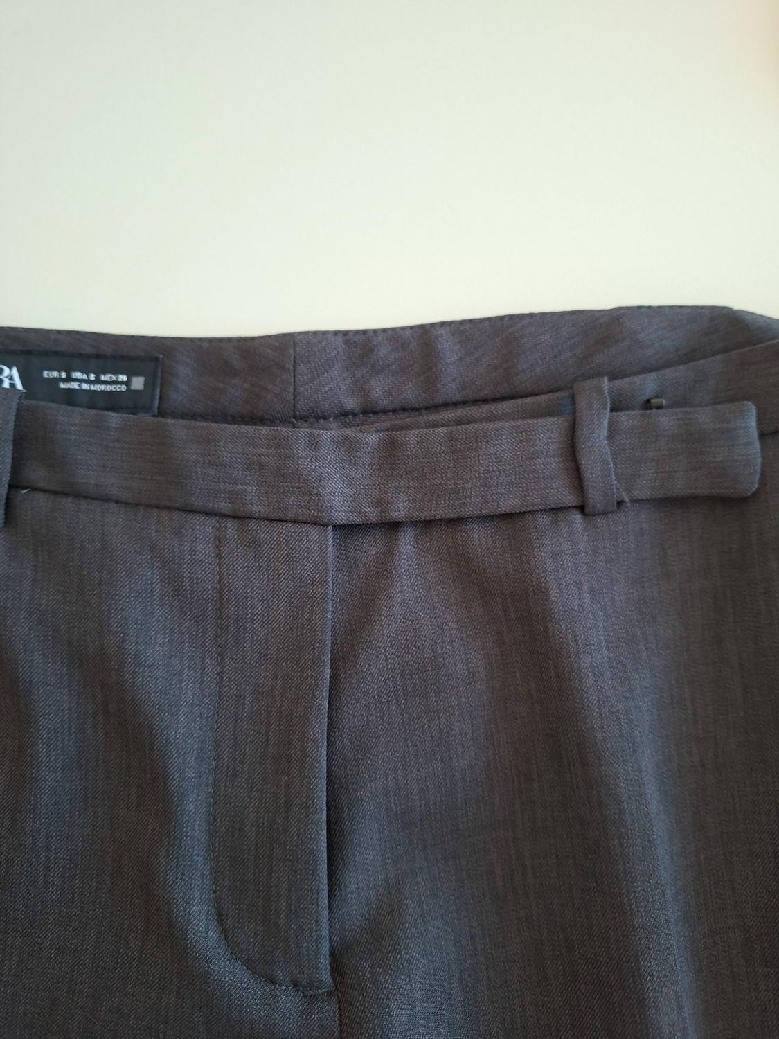 STRAIGHT-CUT MID RISE TROUSERS - Image 5