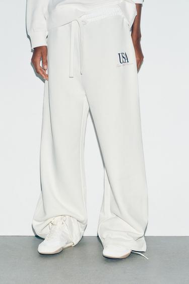 COTTON TEXT TROUSERS