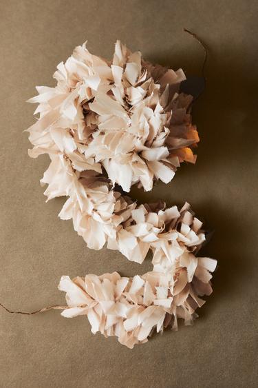 FRAYED CHIFFON CHRISTMAS GARLAND — Golden 1