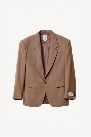 ウィリー・チャバリア x ザラ ダブルブレスト ブレザーゴールデンブラウンZaraのウィリー・チャバリア x ザラ ダブルブレスト ブレザー - ゴールデンブラウン 