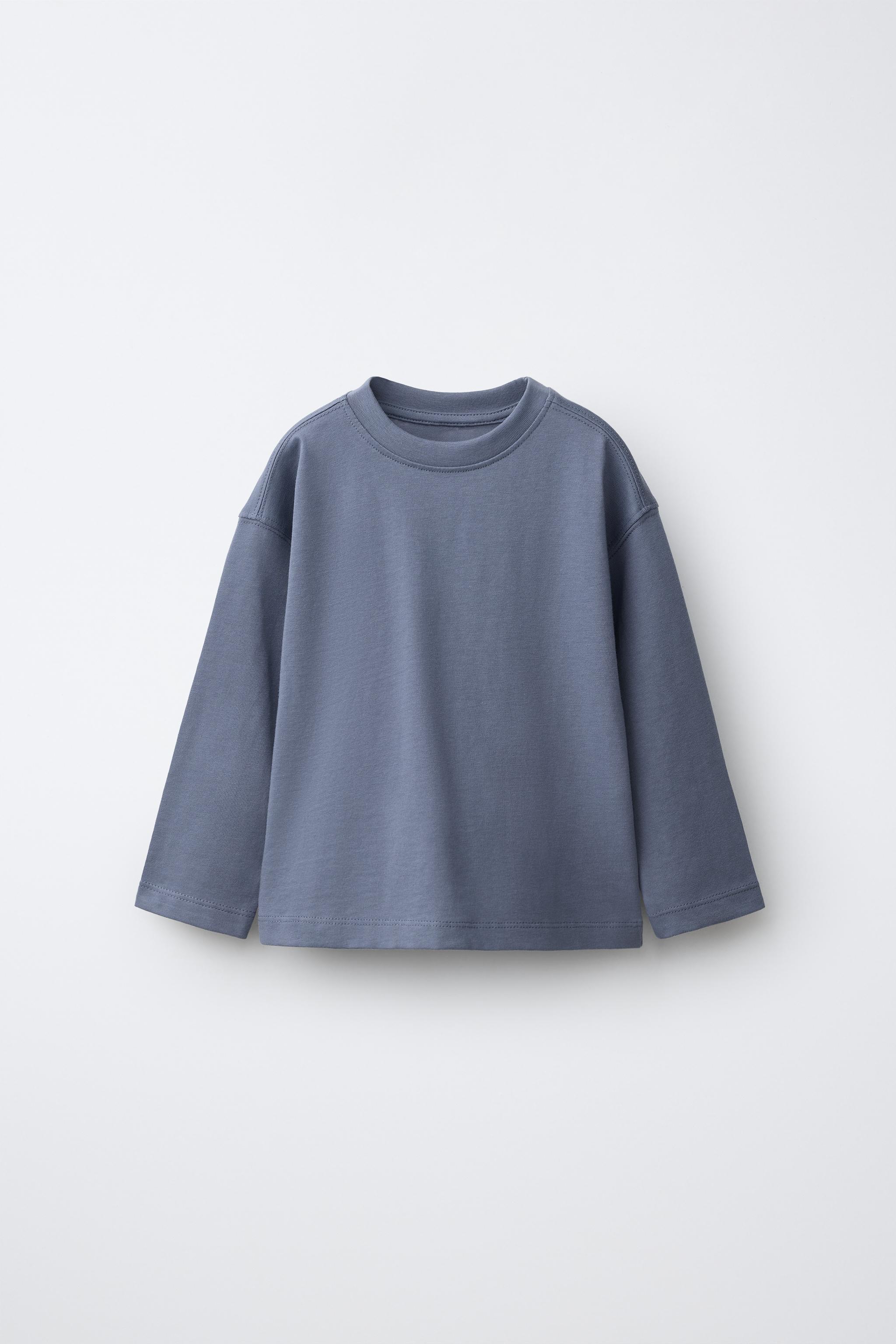 PLAIN T-SHIRT — Blue / Gray