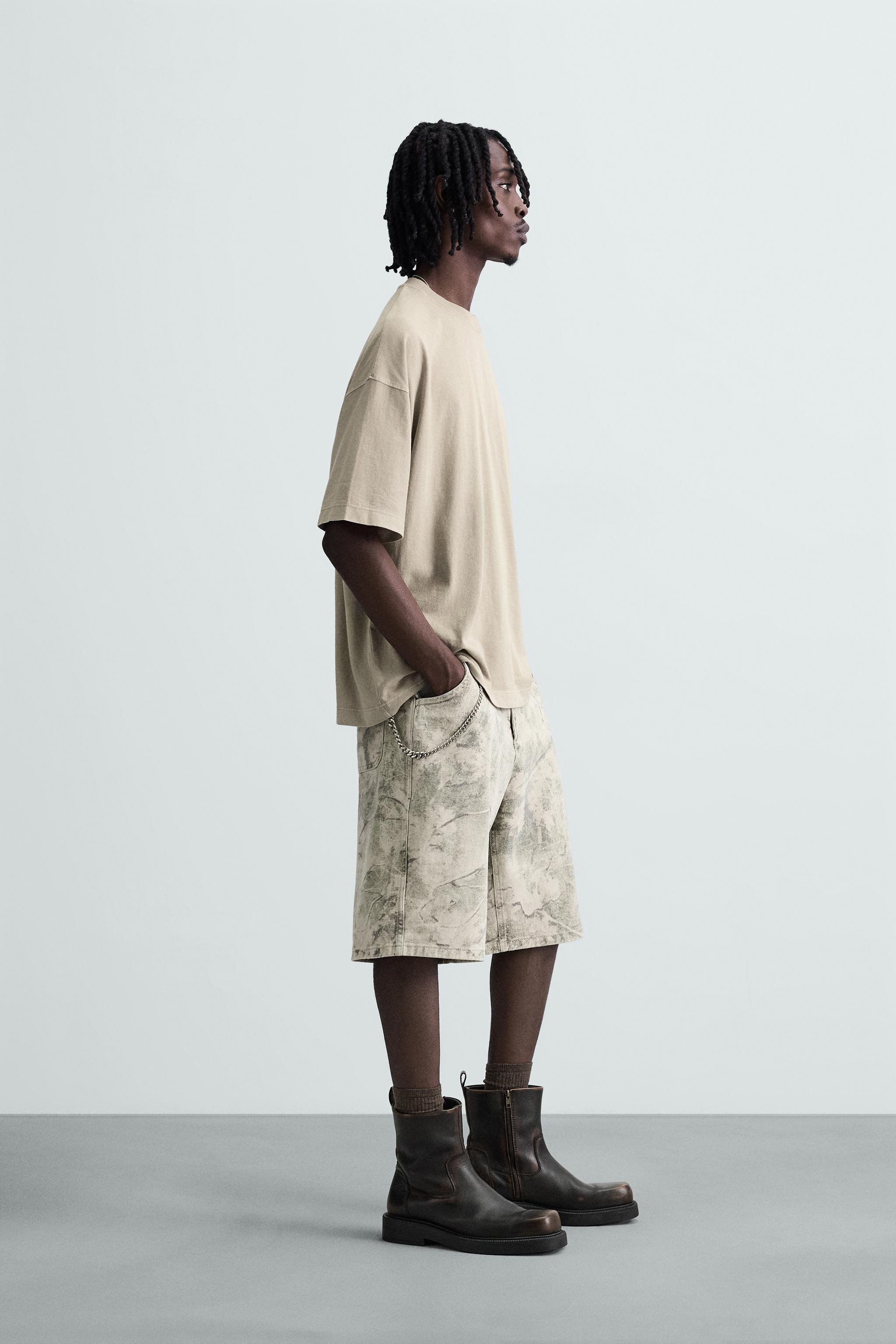 ApproachＳ６２ ABSTRACT PRINT RELAXED FIT BERMUDA SHORTS - Printed | ZARA South