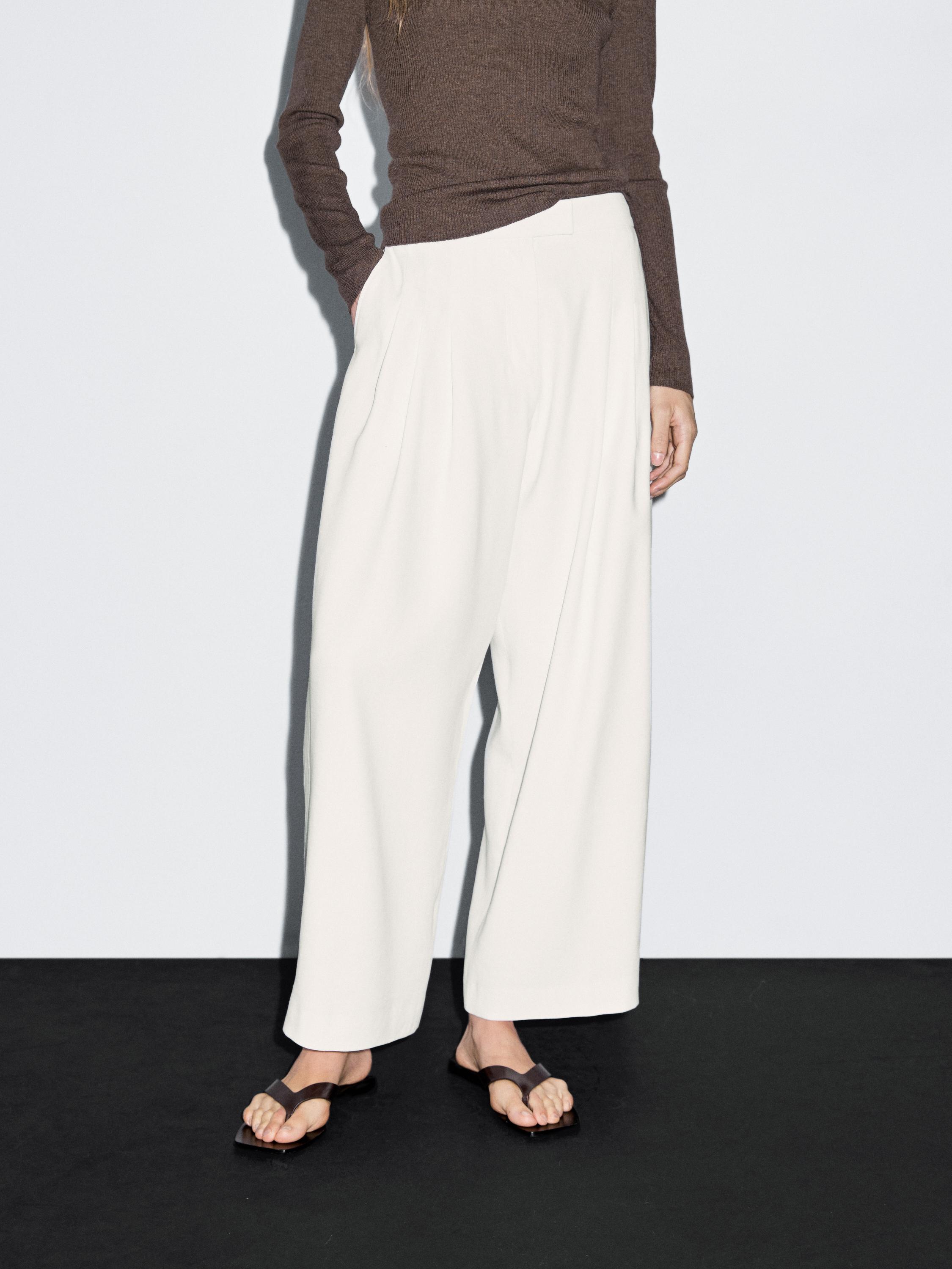 Jupe-culotte à pinces