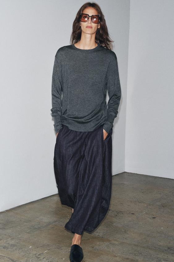 WOOL KNIT KNOT SWEATER