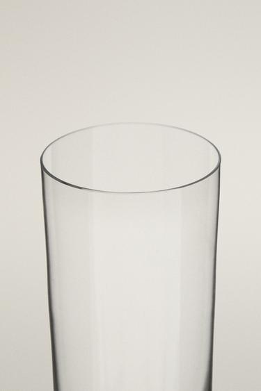 STRAIGHT CRYSTALLINE FLUTE GLASS - Transparent by Zara - Image 1