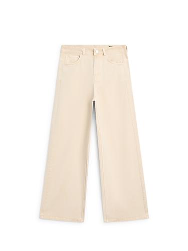 Zara Low-rise wide-leg trousers - Yellow