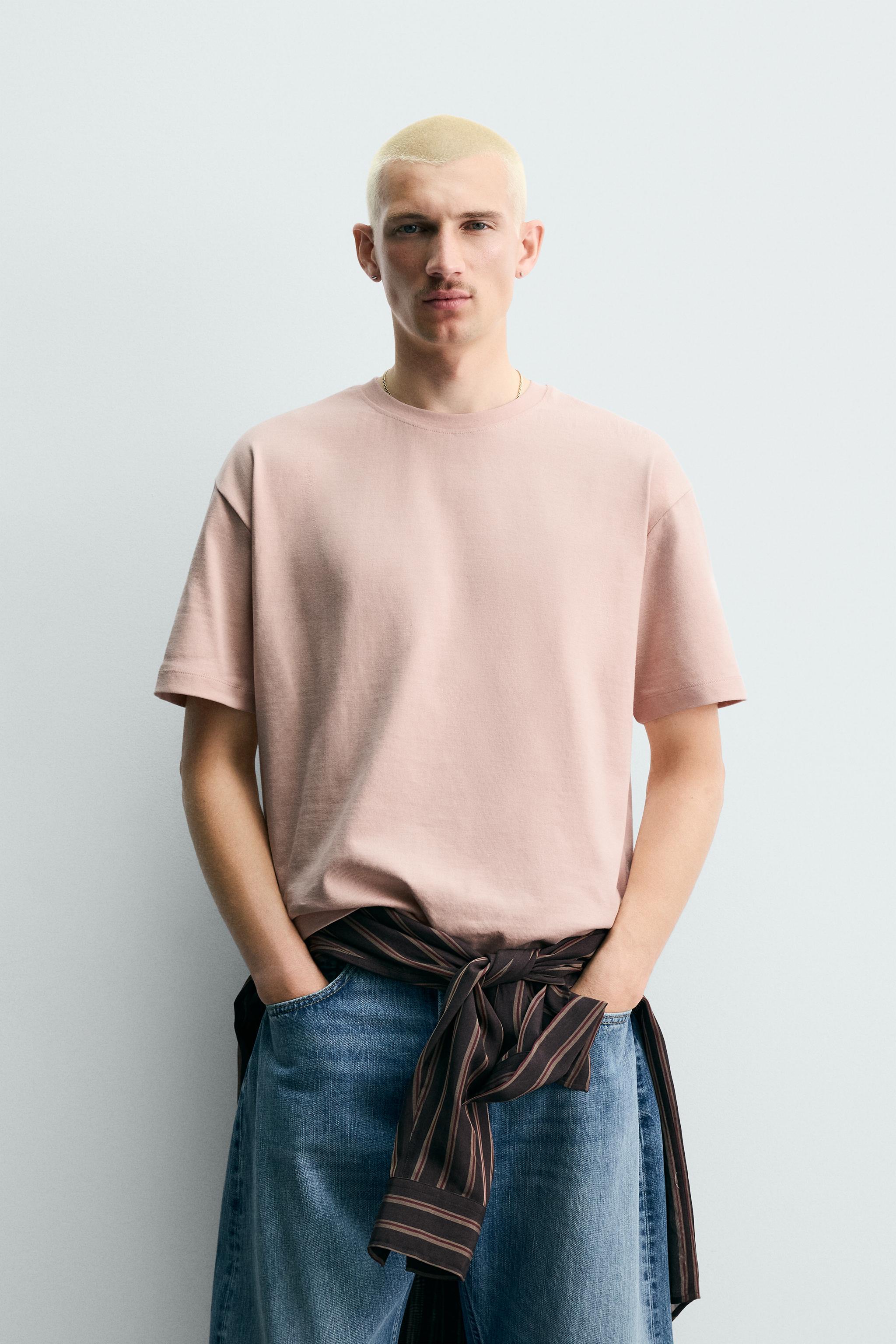 BASIC HEAVYWEIGHT T-SHIRT /03 — Faded pink
