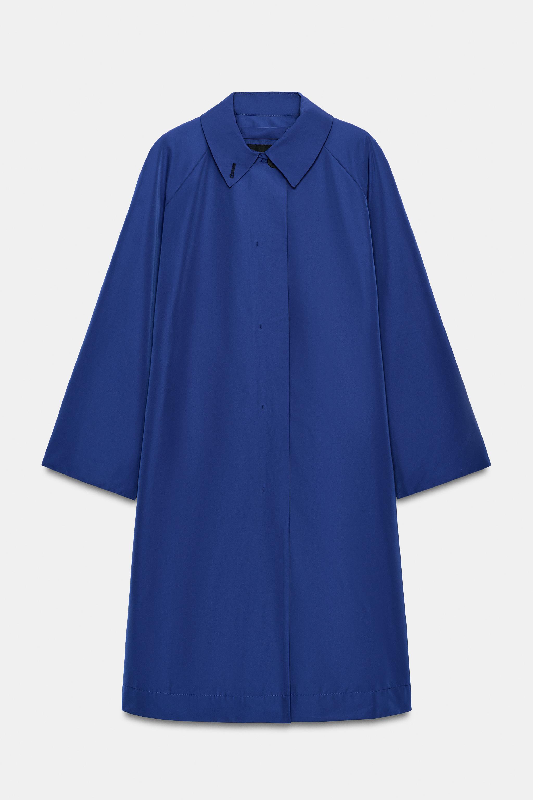Zara ZW COLLECTION MİDİ TRENÇKOT görsel 6