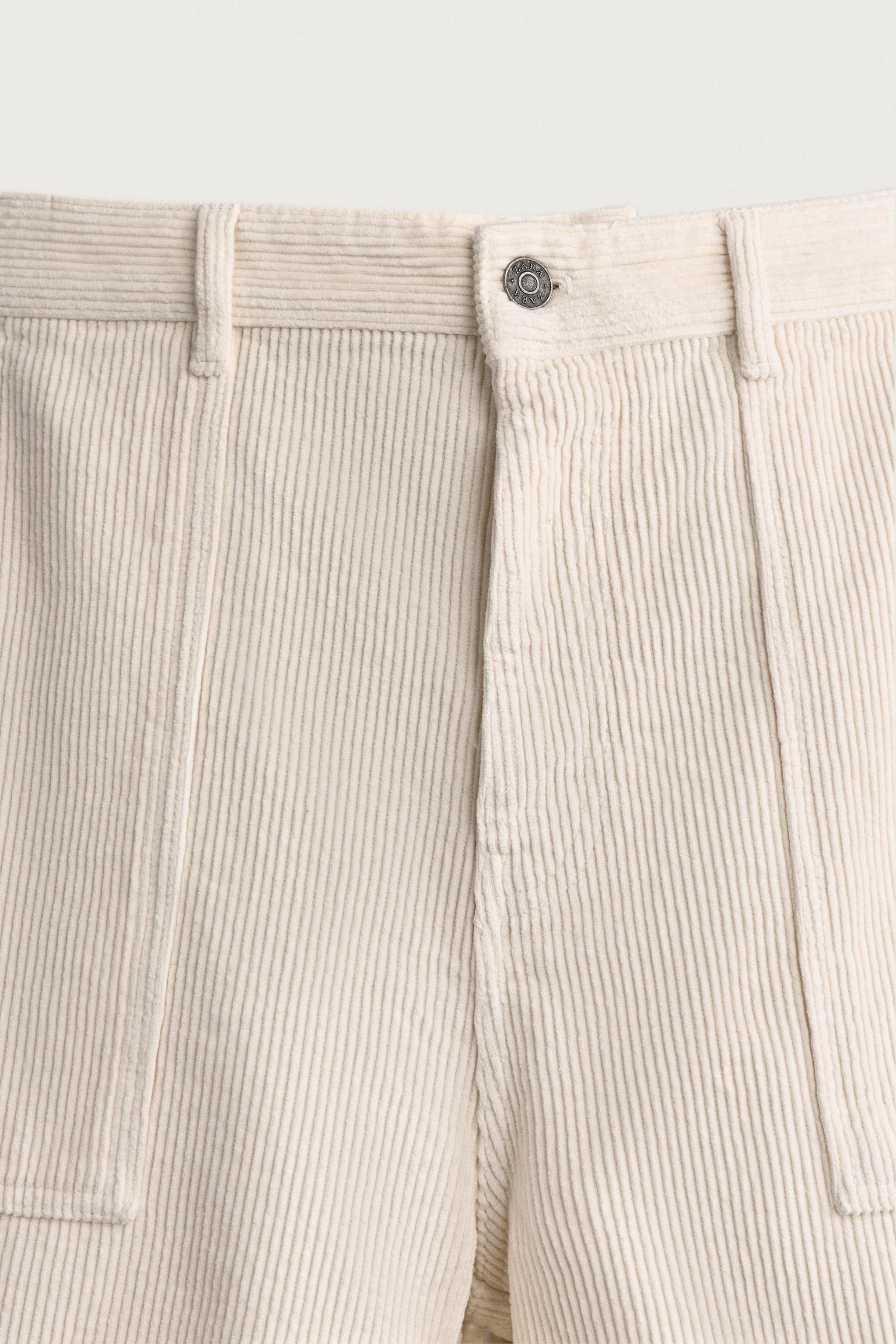 Мужские шорты Zara REGULAR FIT CORDUROY BERMUDA SHORTS — фото 9