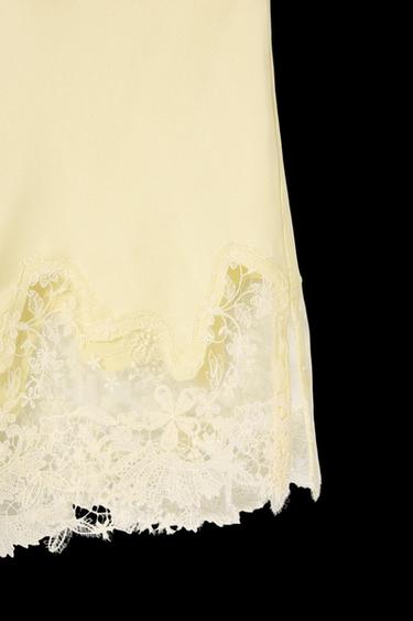 SILK LINGERIE SHORTS KATE MOSS X ZARA - Yellow by Zara