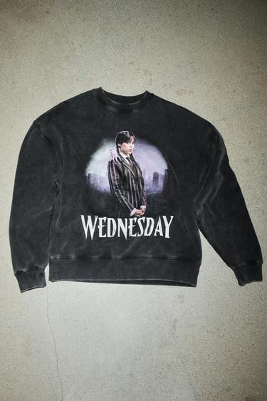 ウォッシュ加工 WEDNESDAY© TシャツカーボングレーZaraのウォッシュ加工 WEDNESDAY© Tシャツ - カーボングレー