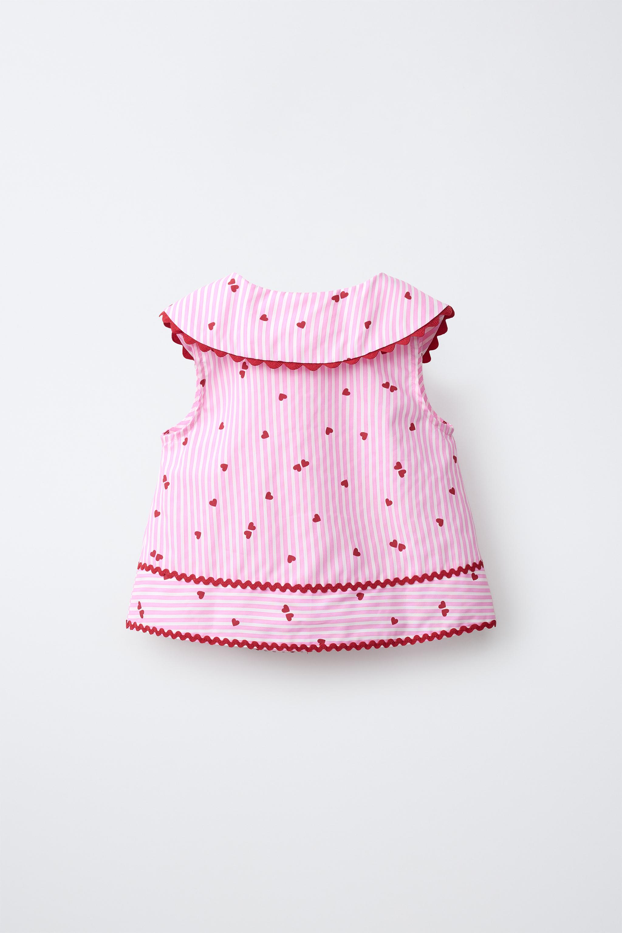 STRIPED AND HEART SHIRT