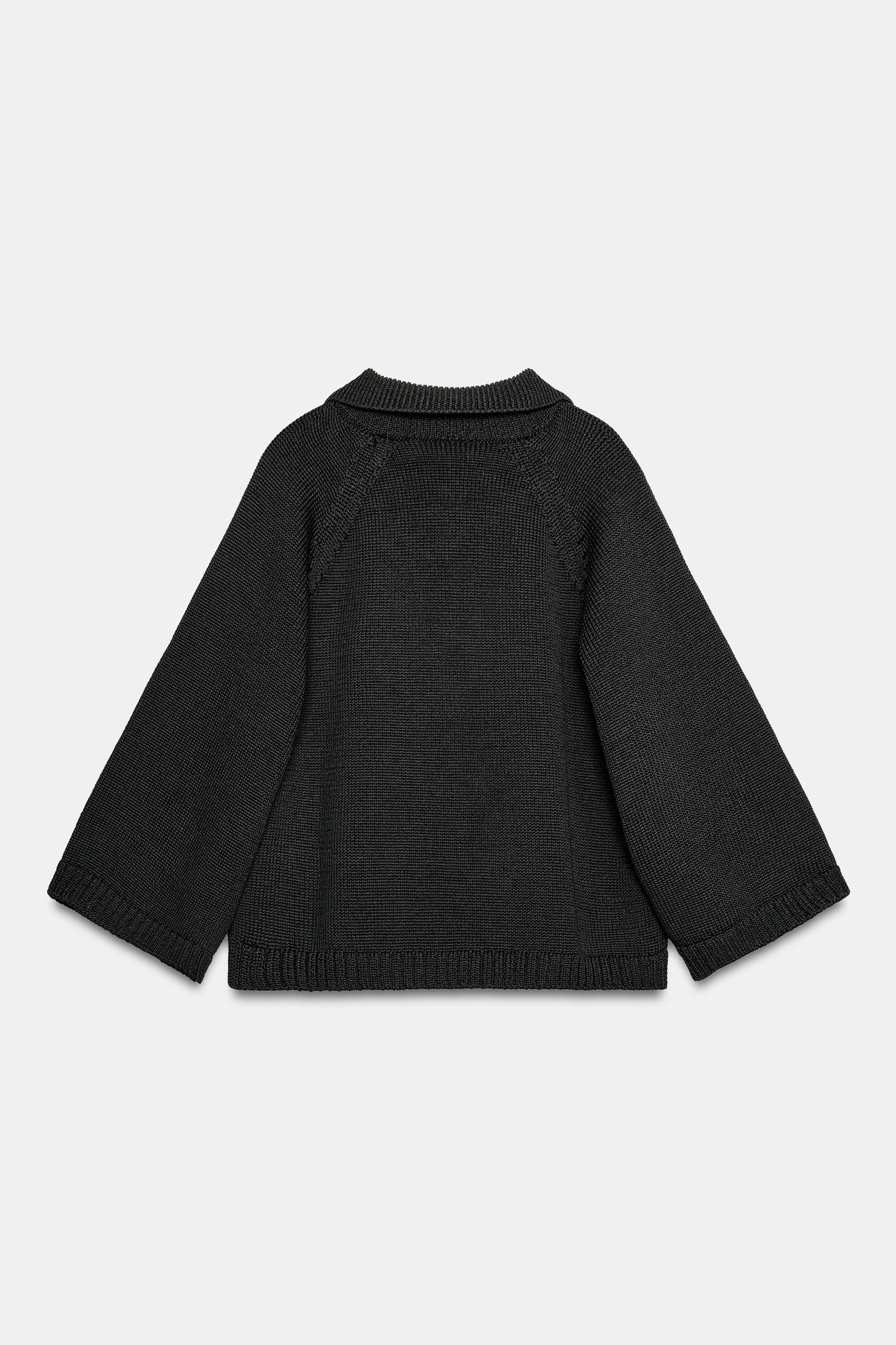 KNIT POLO SWEATER