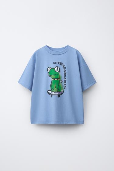 T-SHIRT MET KIKKERPRINT - 474 van Zara - Afbeelding 0