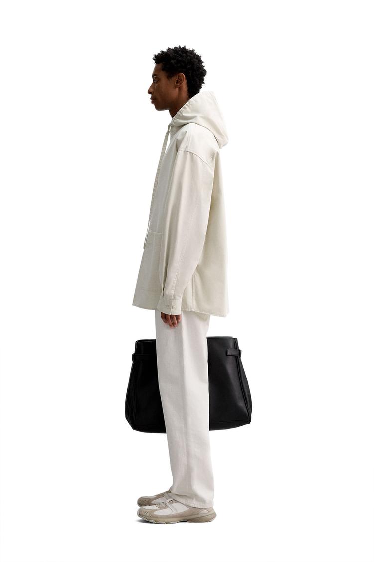 OVERSIZED FIT HOODED OVERSHIRT
