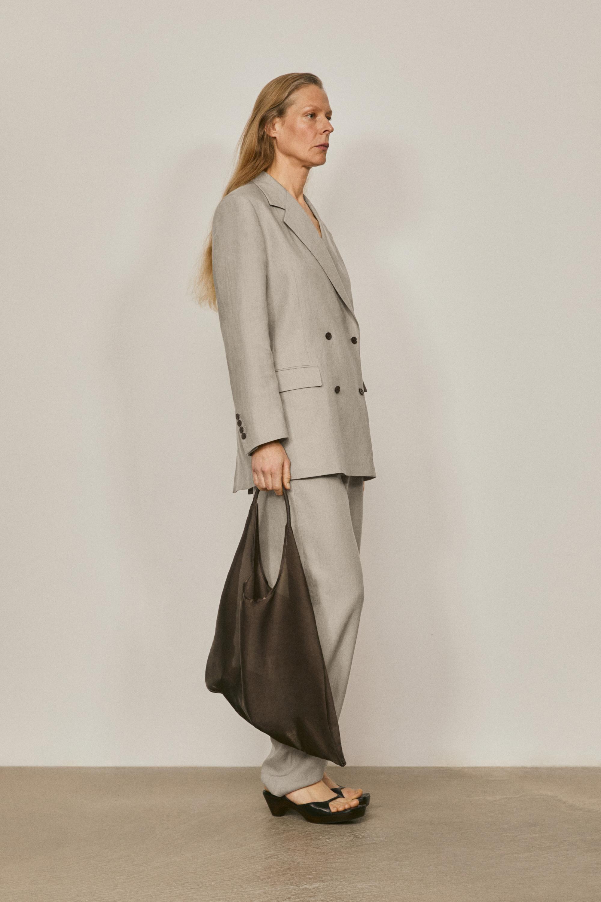 100% linen double-breasted suit blazer - LIMITED EDITION