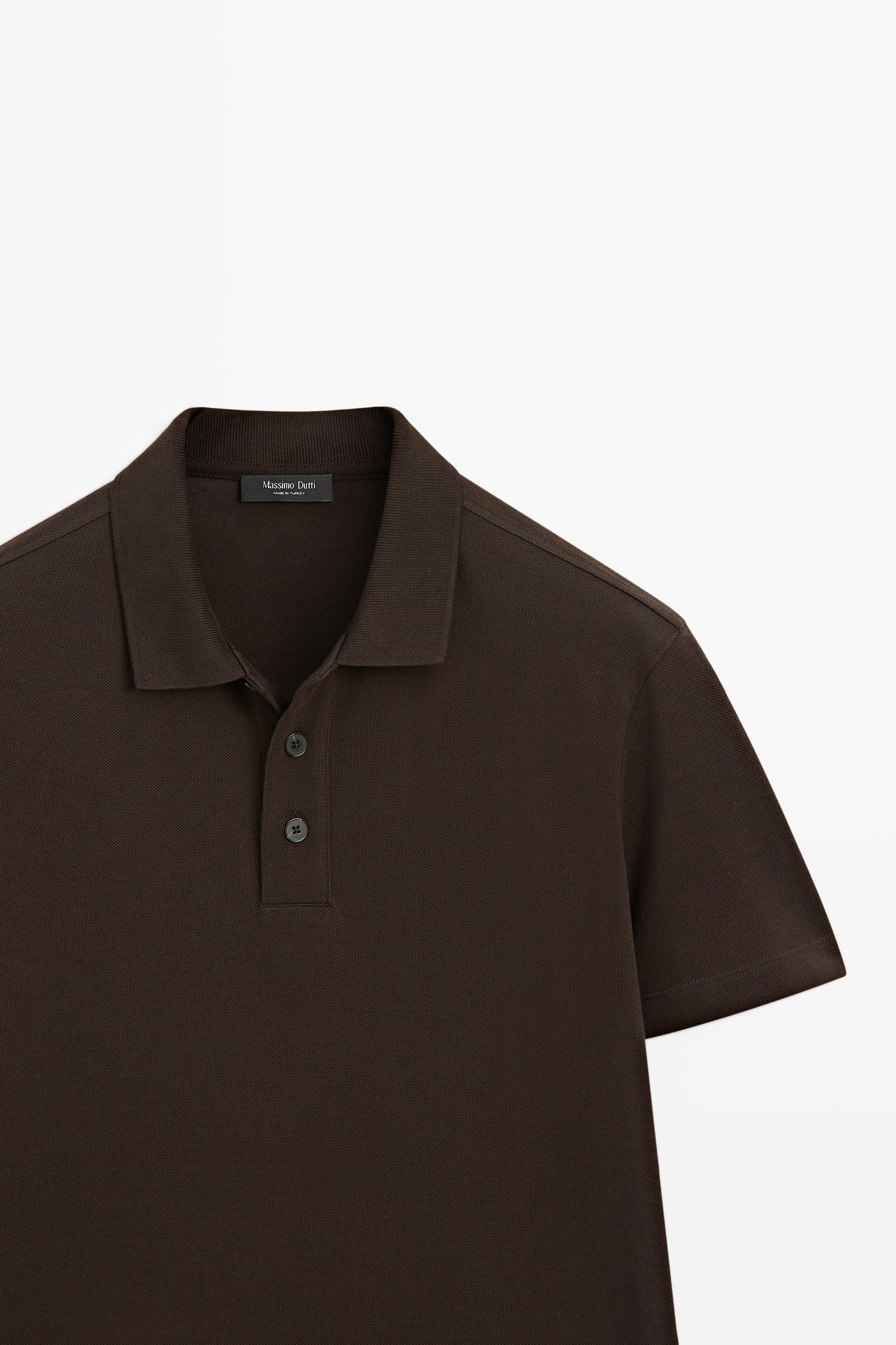 Piqué 100% cotton polo shirt
