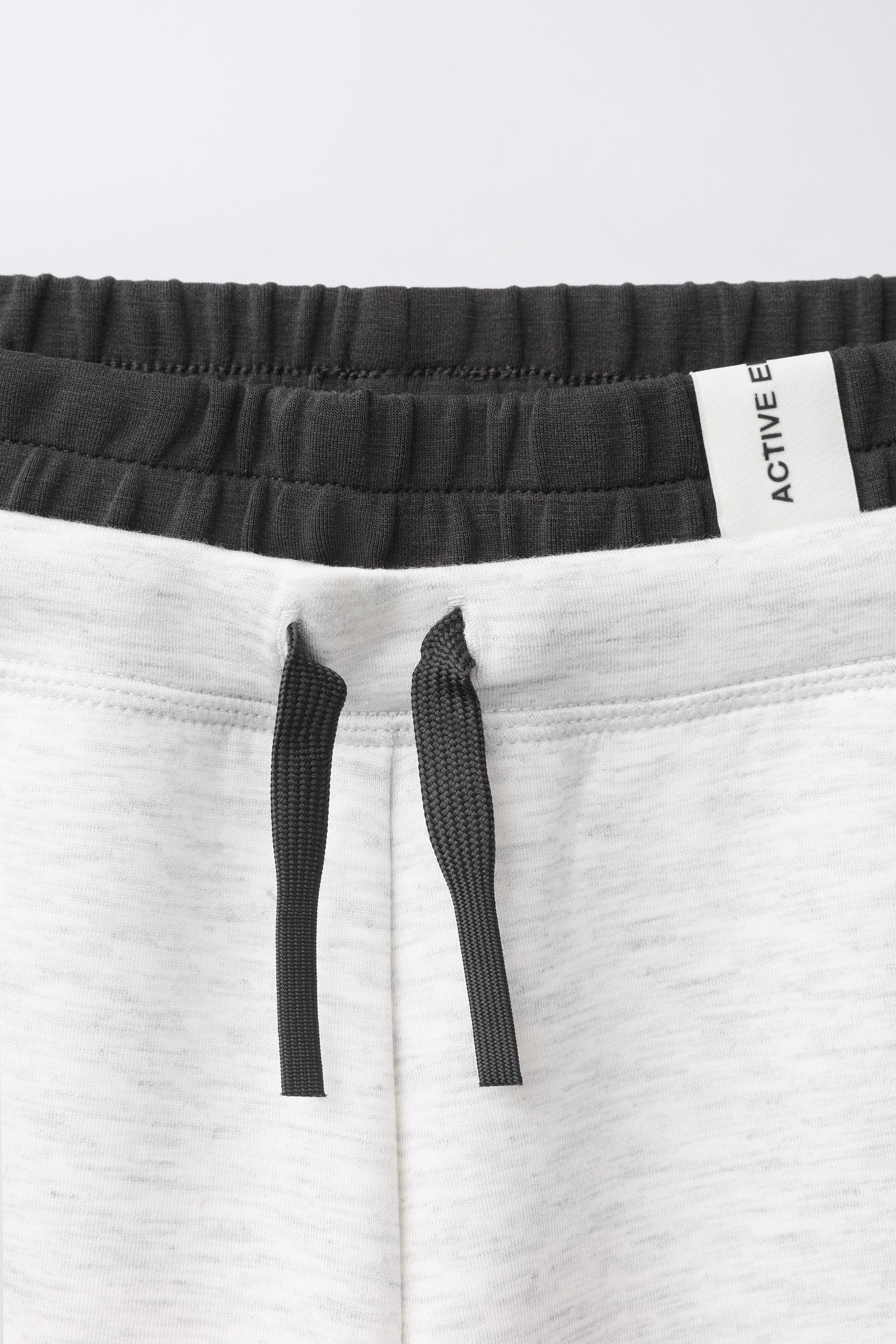 SPORTY BARREL-LEG PANTS WITH DOUBLE WAISTBAND