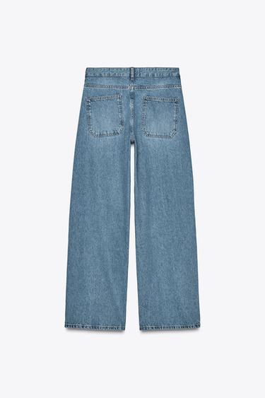 JEAN Z1975 LOOSE WIDE LEG TAILLE HAUTE - Bleu moyen de Zara - Image 5