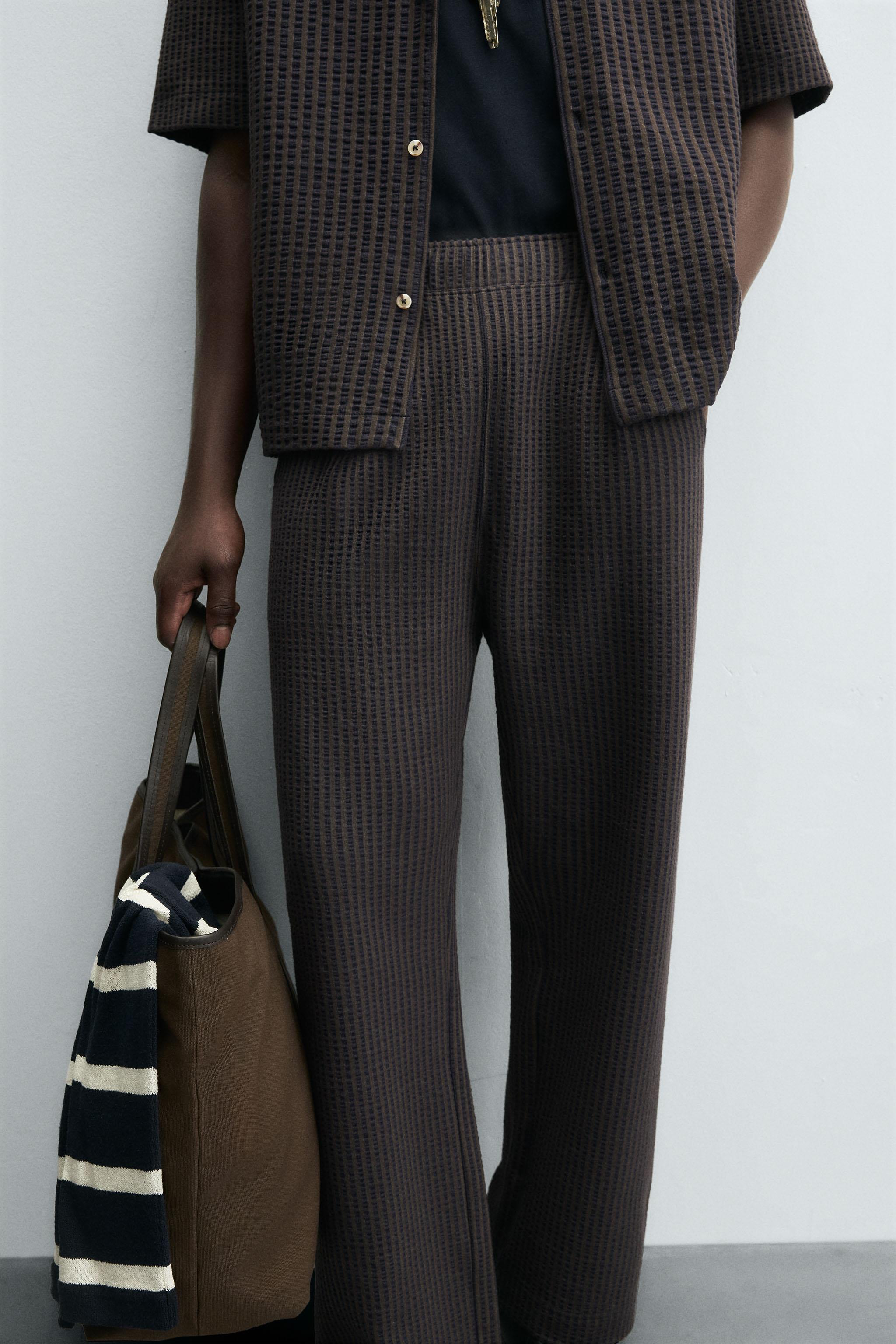 パンツ seriCheckjacquardTuckTrousers ànuke online store（アンヌーク） / Sheer Tuck PantsSheer