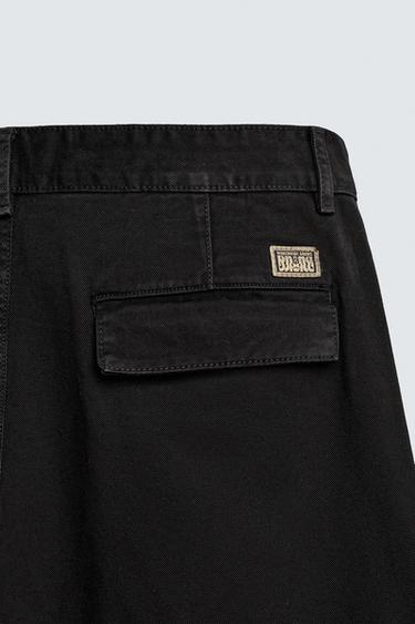 PANTALÓN CARGO RELAXED FIT - Negro de Zara