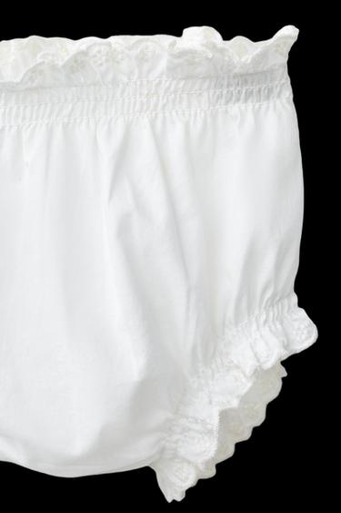 CONJUNTO CAMISA Y BRAGUITA BORDADOS - Blanco de Zara