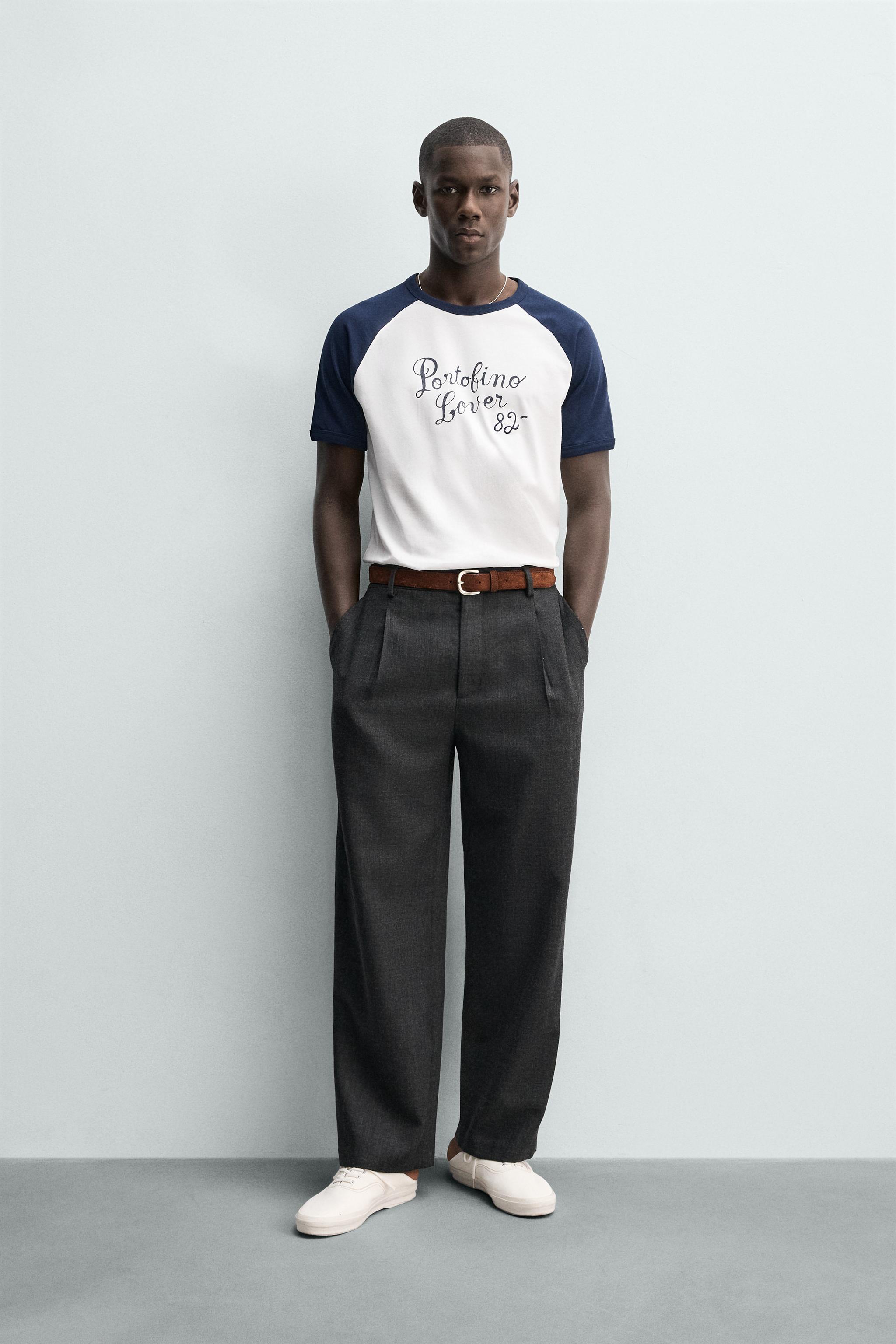 T-SHIRT COLOR BLOCK INSCRIPTION PORTOFINO