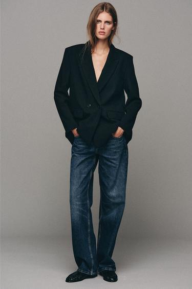 Zara Z1975 LOW RISE REGULAR JEANS - Blue