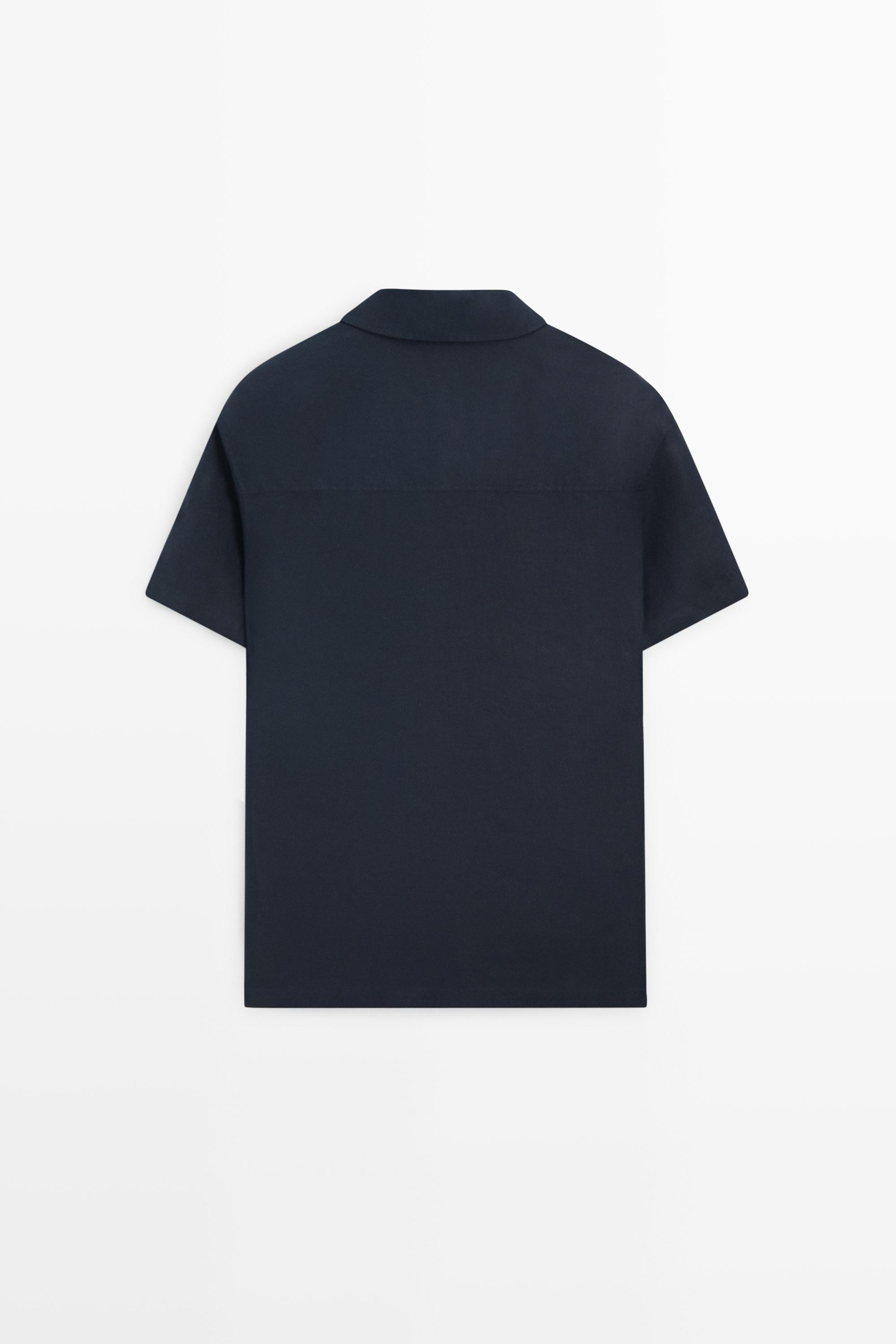 100% linen short sleeve shirt