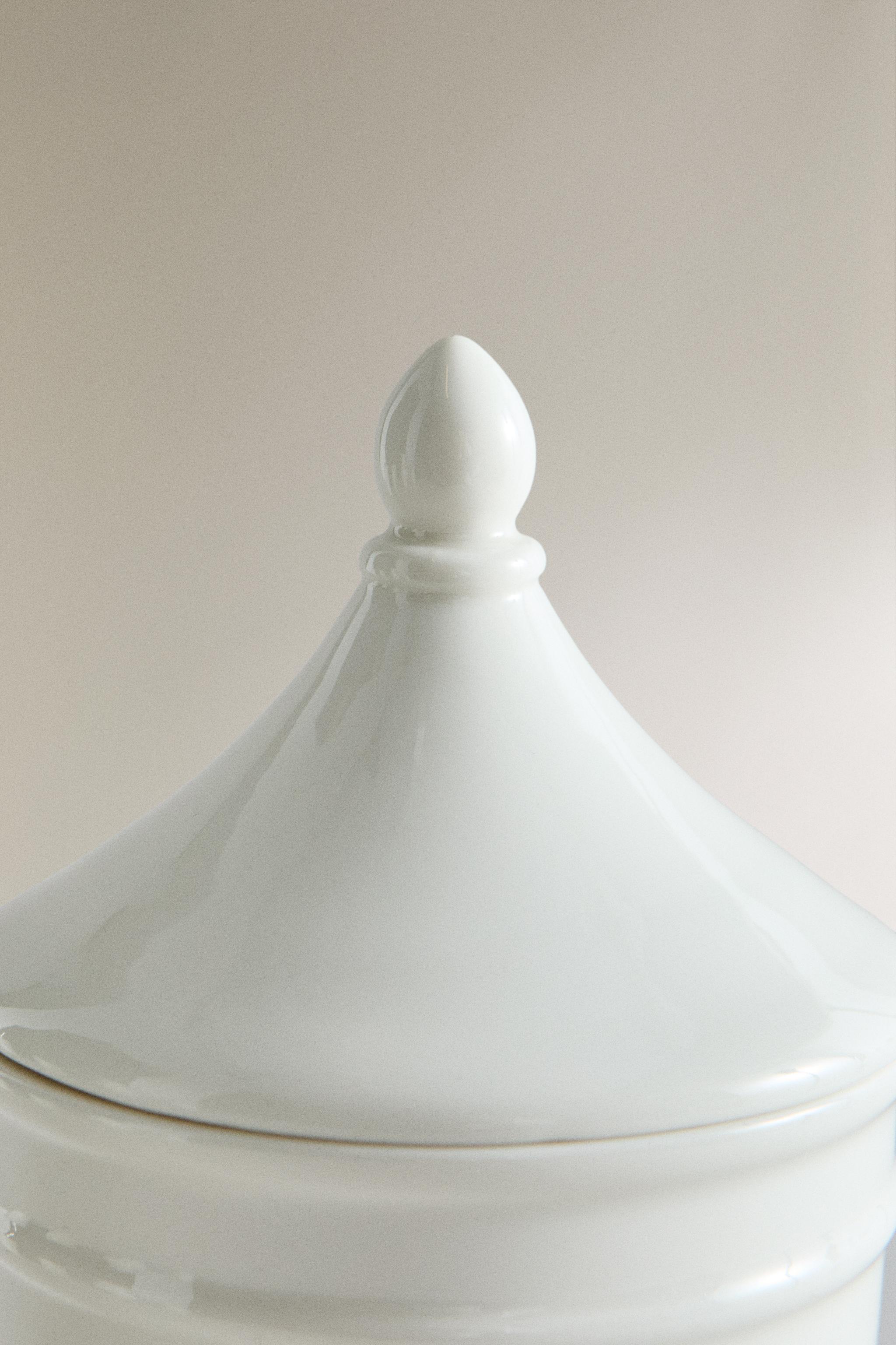 CERAMIC BATHROOM ORGANIZER JAR