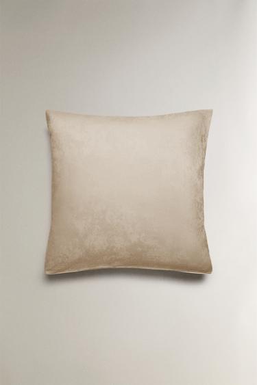 TAIE D’OREILLER SATIN JACQUARD MARBRE - Beige de Zara - Image 1