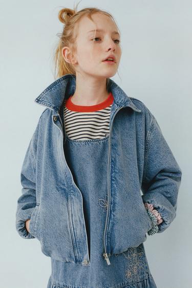 ДЖИНСОВЫЙ БОМБЕР — СИНИЙ от Zara