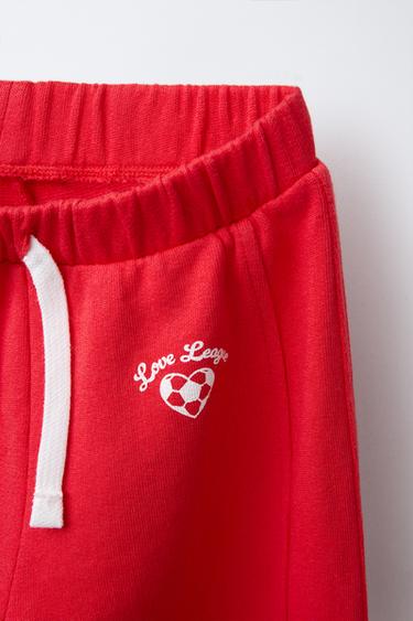 SPORT-HOSE MIT DRUCKKNÖPFEN - Rot / Koralle von Zara