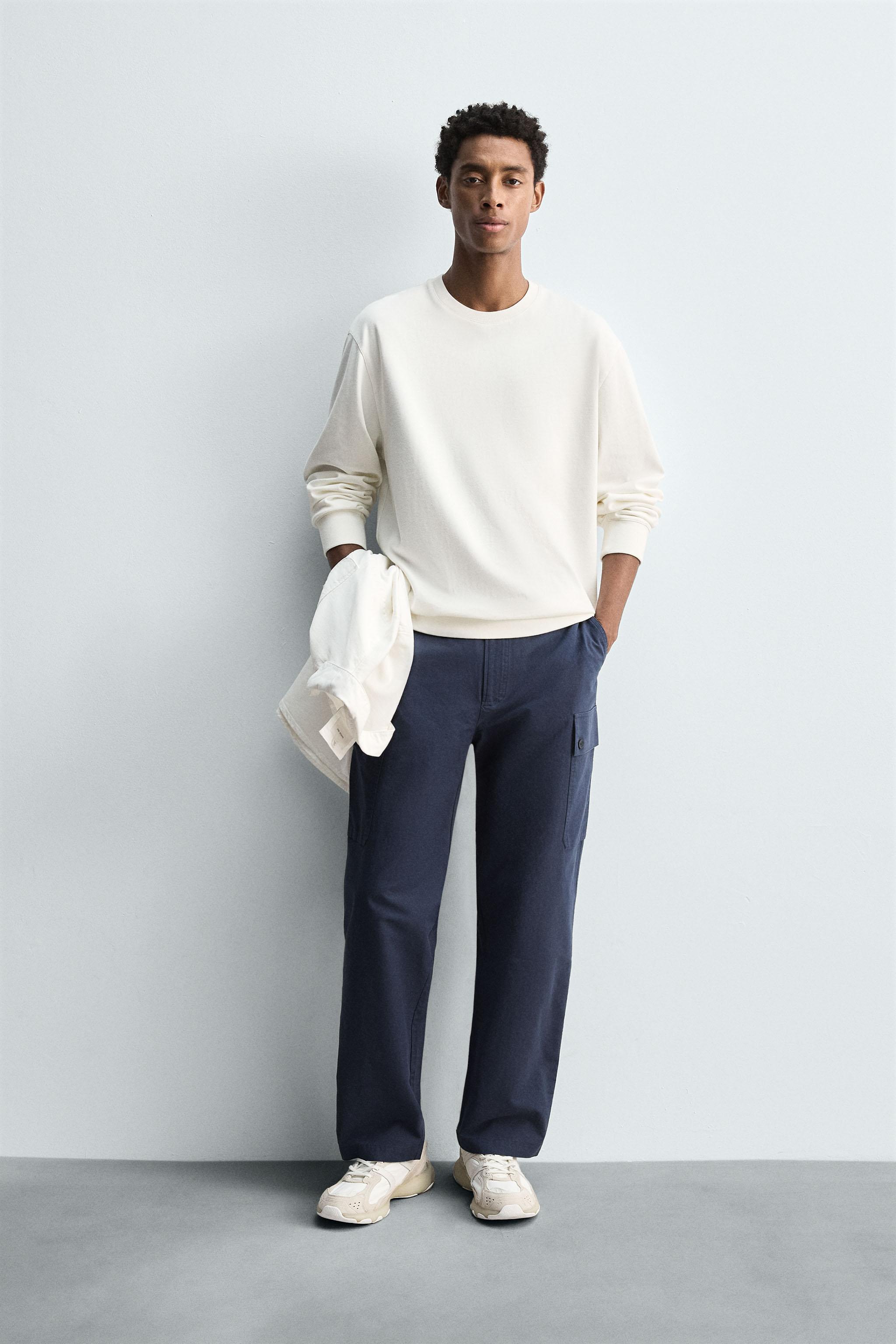 ☆新品未使用☆ZARA ソフトVネックスウェットシャツ ZARA】ソフト Vネック スウェットシャツ | 1223/001/803 (ZARA