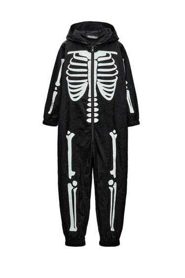 SKELETON COSTUME JUMPSUIT