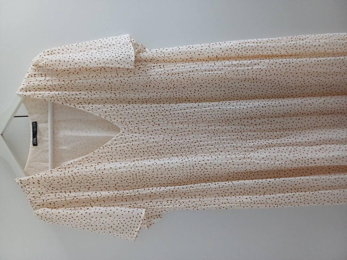 PLEATED DRESS WITH BELT - Image 2