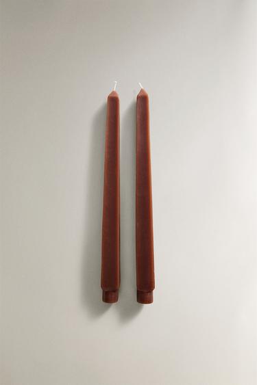 Zara SQUARE CANDLE PACK (PACK OF 2) - Wine