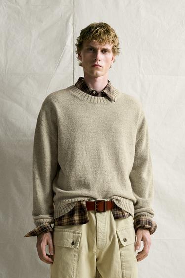TEXTURED TWIST CABLE SWEATER — Mint 2