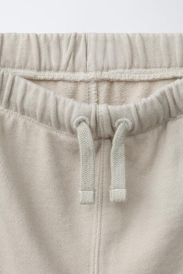 PLUSH BERMUDA SHORTS WITH LABEL - Sand by Zara - Image 2