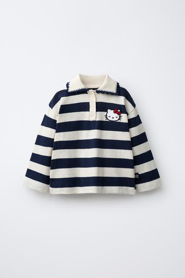 HELLO KITTY © SANRIO STRIPED POLO SHIRT - striped by Zara