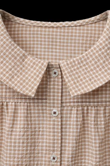 CAMISA CUELLO BOBO BORDADOS BENSIMON ® X ZARA  - Caramelo de Zara