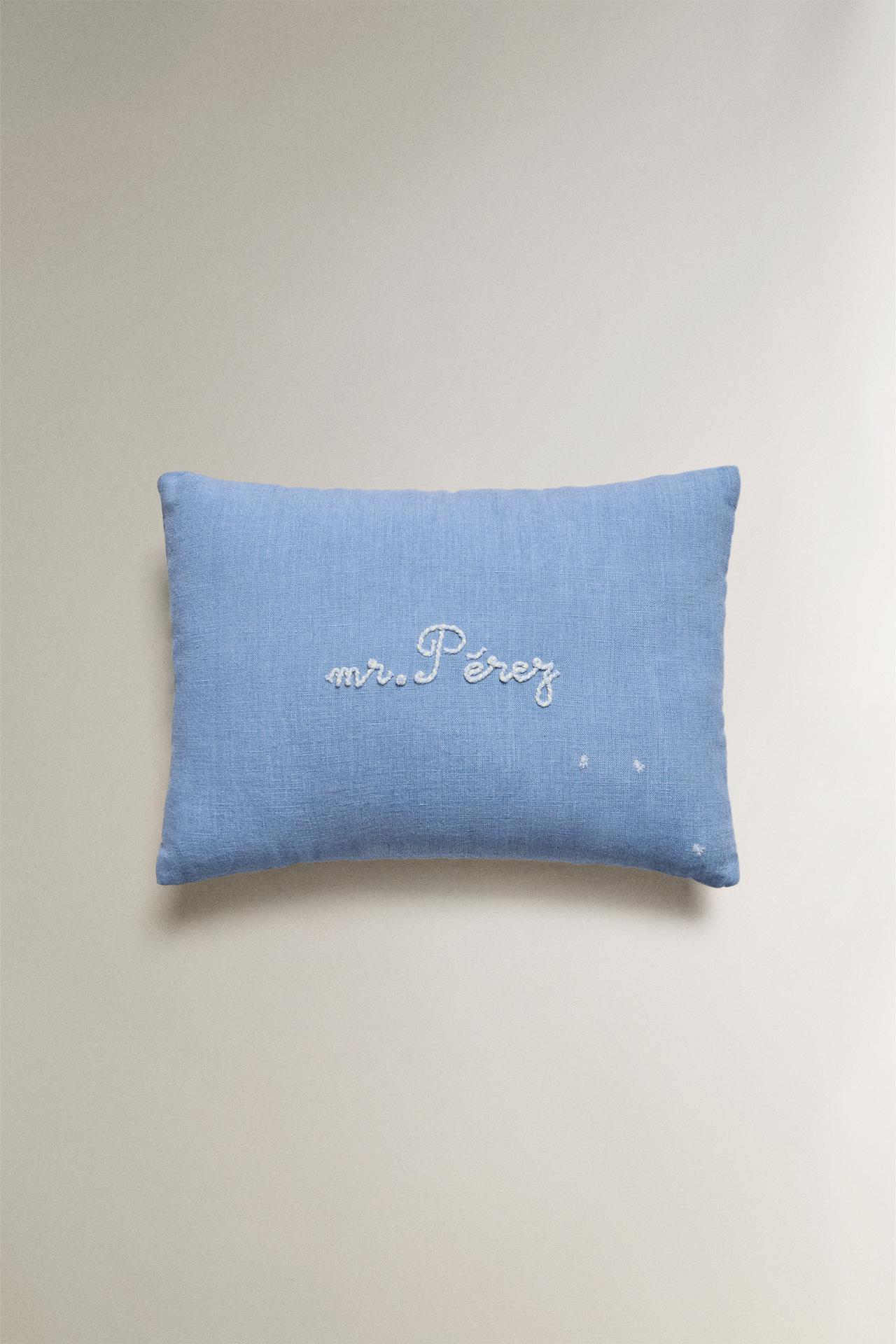KIDS' TOOTH FAIRY CUSHION — Blue