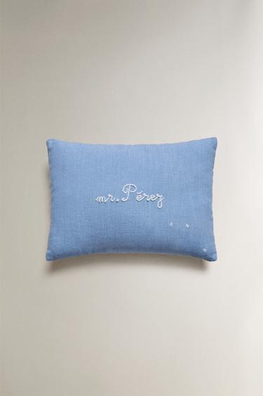 COUSSIN ENFANT SOURIS - Bleu de Zara - Image 0