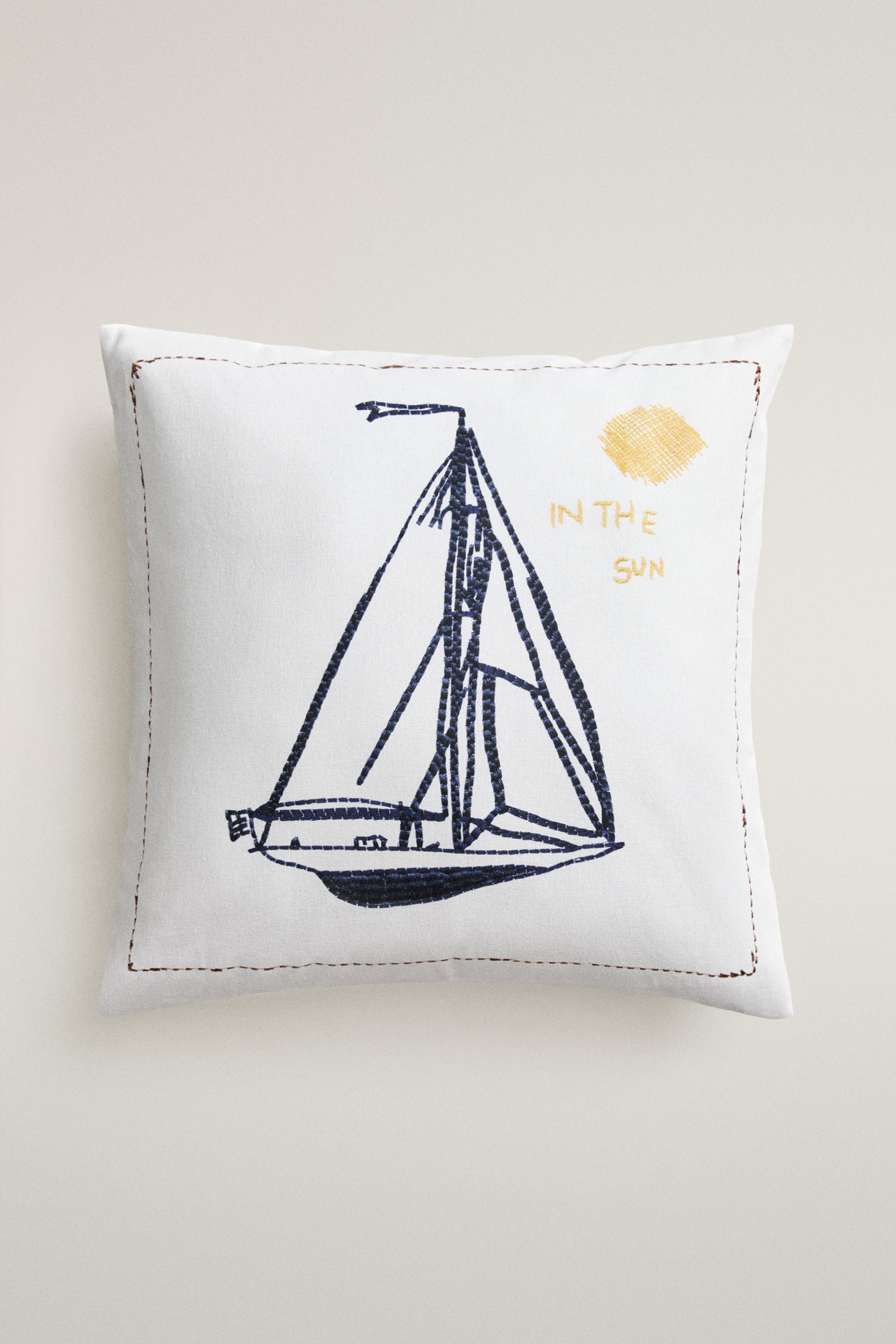Zara BOAT THROW PILLOW COVER