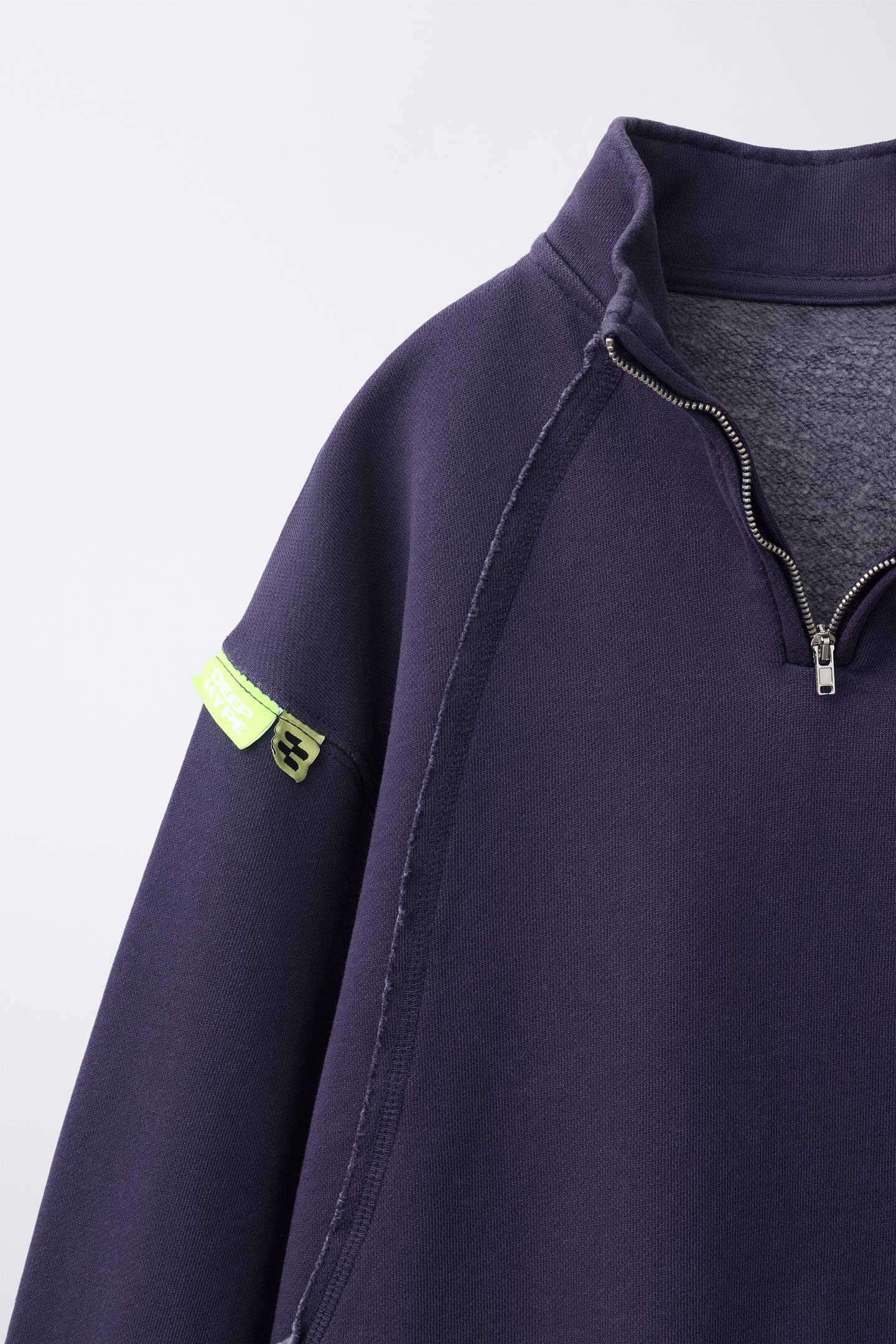 Детский свитшот Zara Patch, цвет: Фиолетовый — фото 3