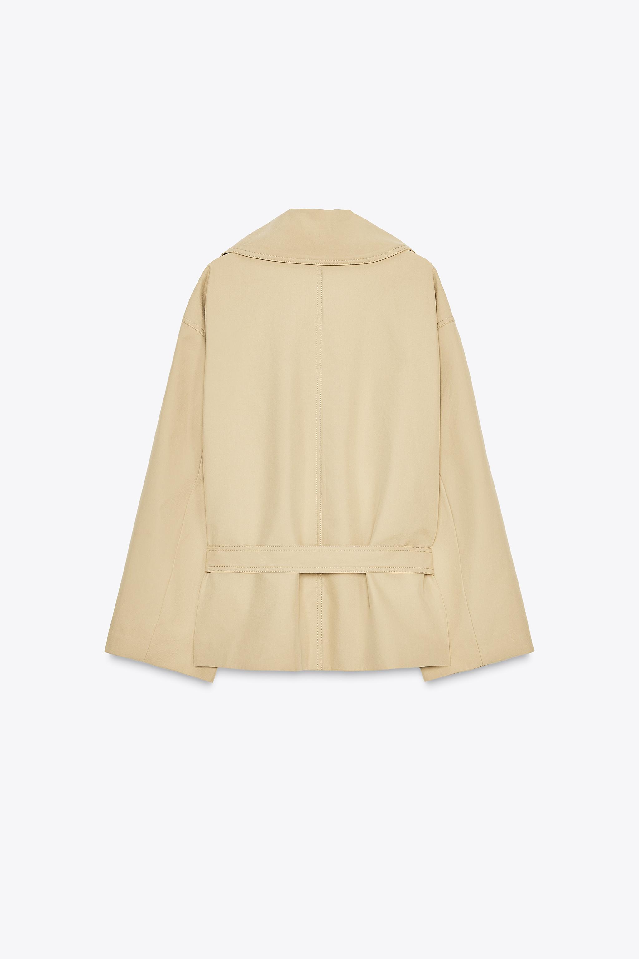 完売品⭐︎ZARA ベルト付きトレンチコート XS-S 正規品 キルティングベルト付きトレンチコート - サンド | ZARA Japan